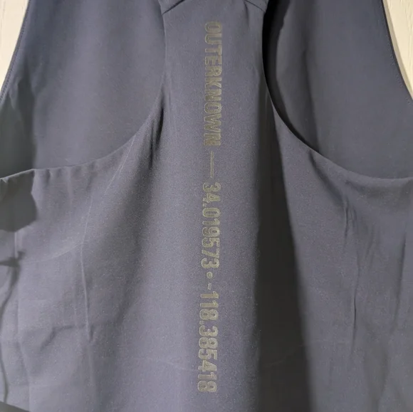 NWT Outerknown | Active Racerback Tank In Navy - Picture 9 of 14